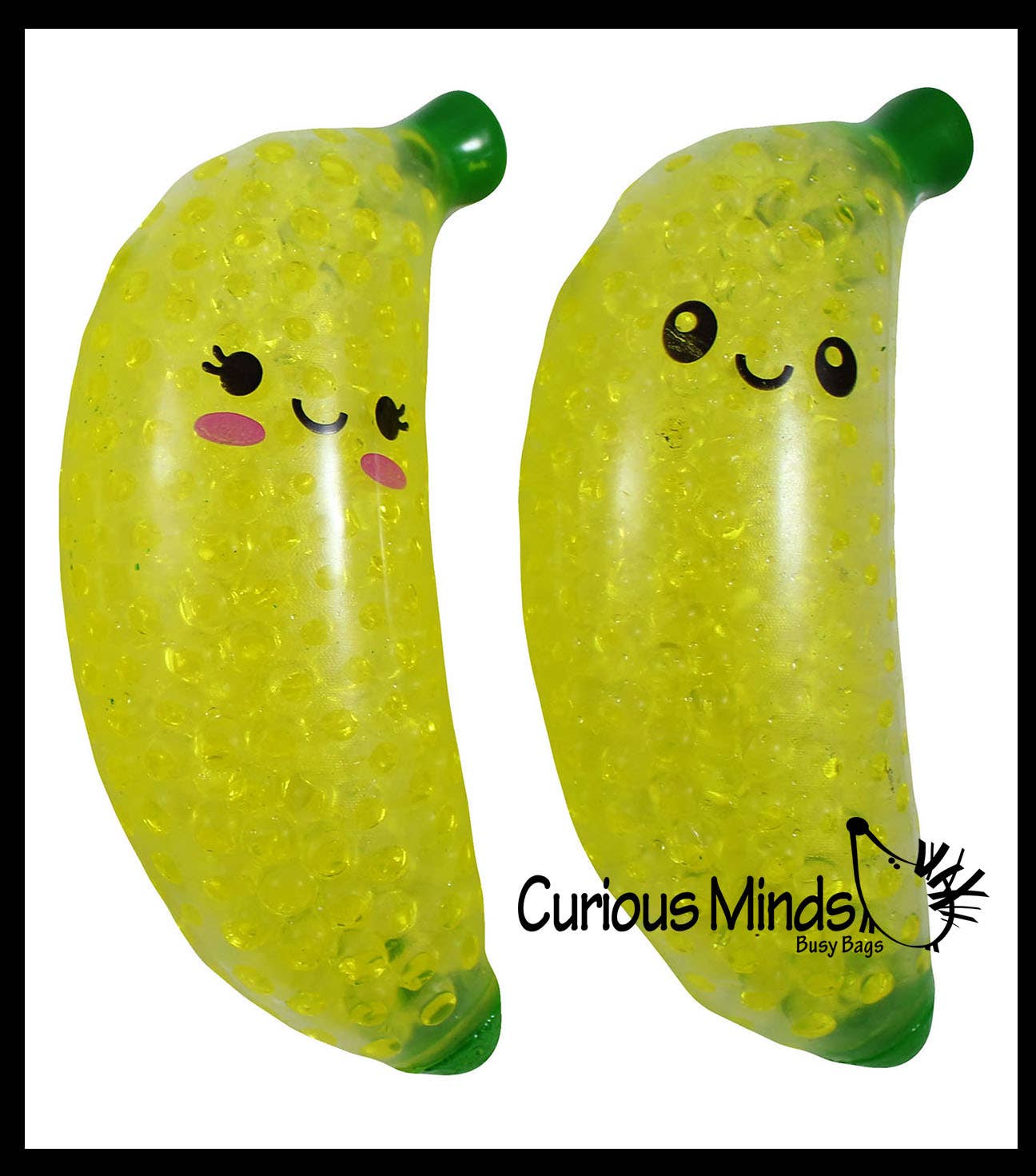 1 Banana Water Bead Filled Squeeze Stress Ball - Sensory,