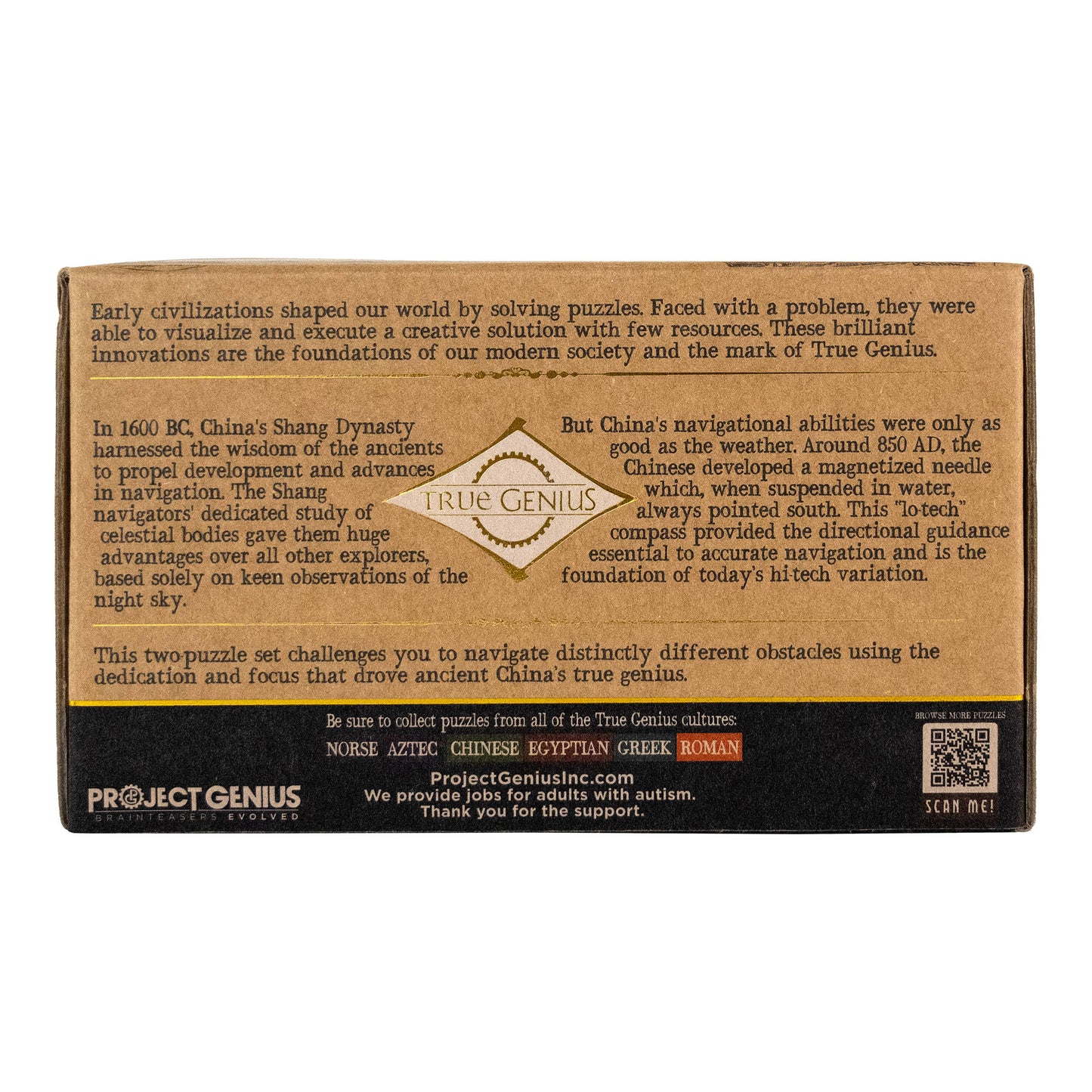 True Genius Compass and Star Puzzle