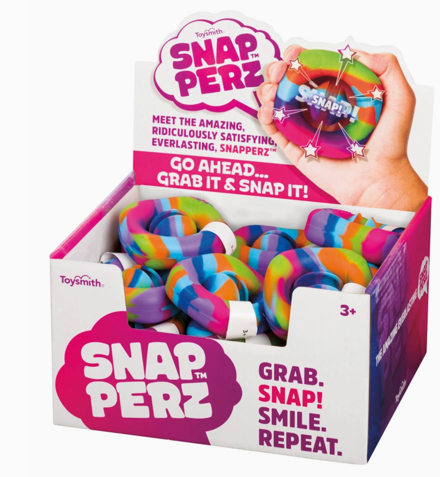 Snapperz Rainbow Design, Fidget Toy, Stress Relief