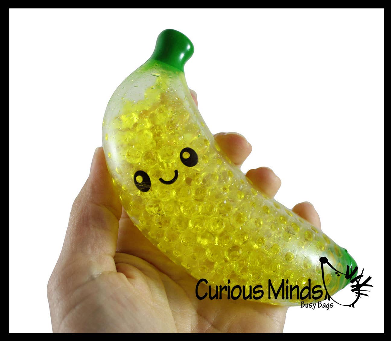 1 Banana Water Bead Filled Squeeze Stress Ball  -  Sensory,