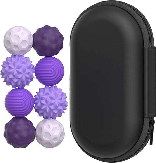 Magnetic Attraction Stress 8 Balls with Silicone Shell: 1 Set(8 Balls + Bag)