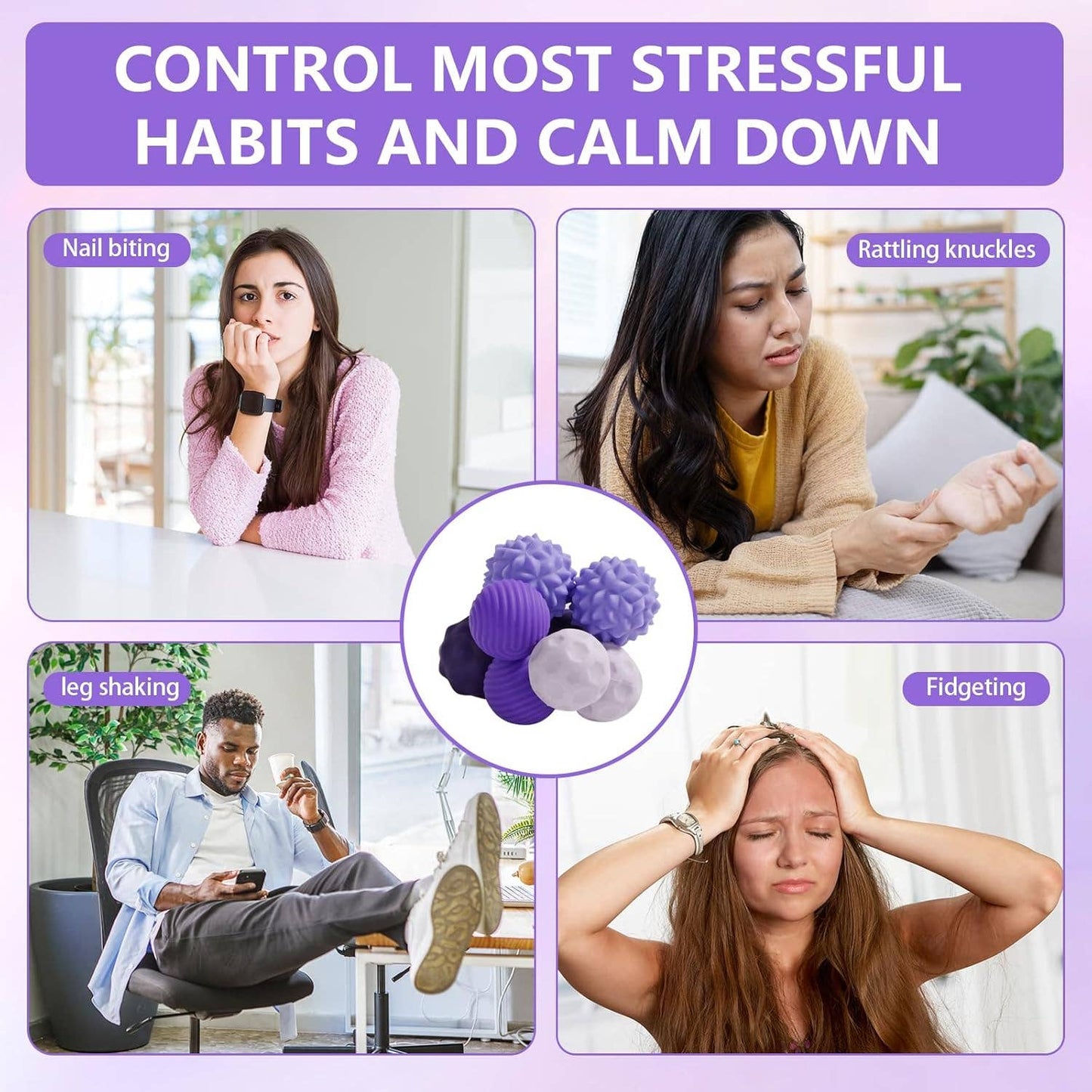 Magnetic Attraction Stress 8 Balls with Silicone Shell: 1 Set(8 Balls + Bag)