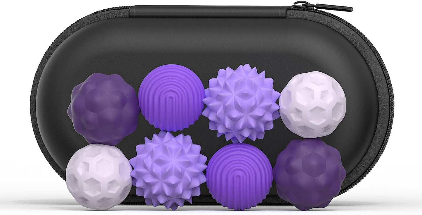 Magnetic Attraction Stress 8 Balls with Silicone Shell: 1 Set(8 Balls + Bag)