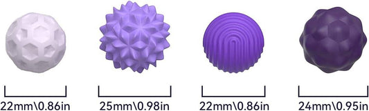 Magnetic Attraction Stress 8 Balls with Silicone Shell: 1 Set(8 Balls + Bag)