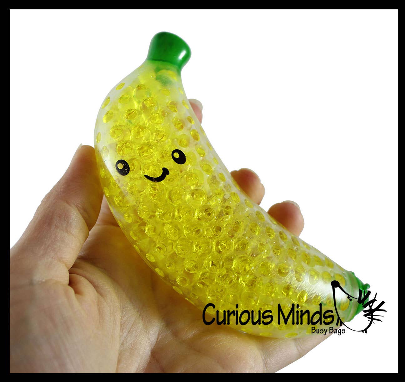 1 Banana Water Bead Filled Squeeze Stress Ball  -  Sensory,