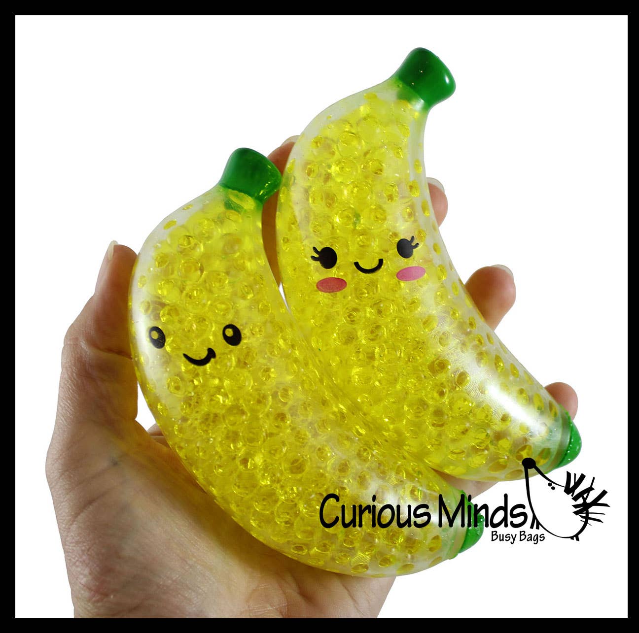 1 Banana Water Bead Filled Squeeze Stress Ball  -  Sensory,